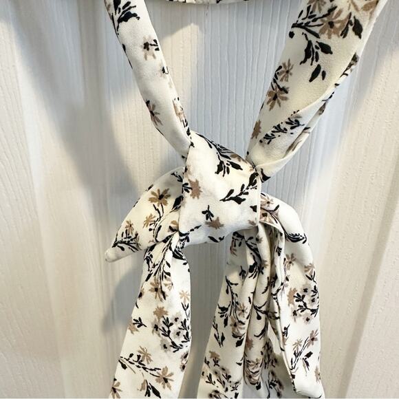 Max Studio Floral Ruffle NWT Wrap Top Sleeveless Shirt Small 2704D38 Blouse $78 - Picture 11 of 14